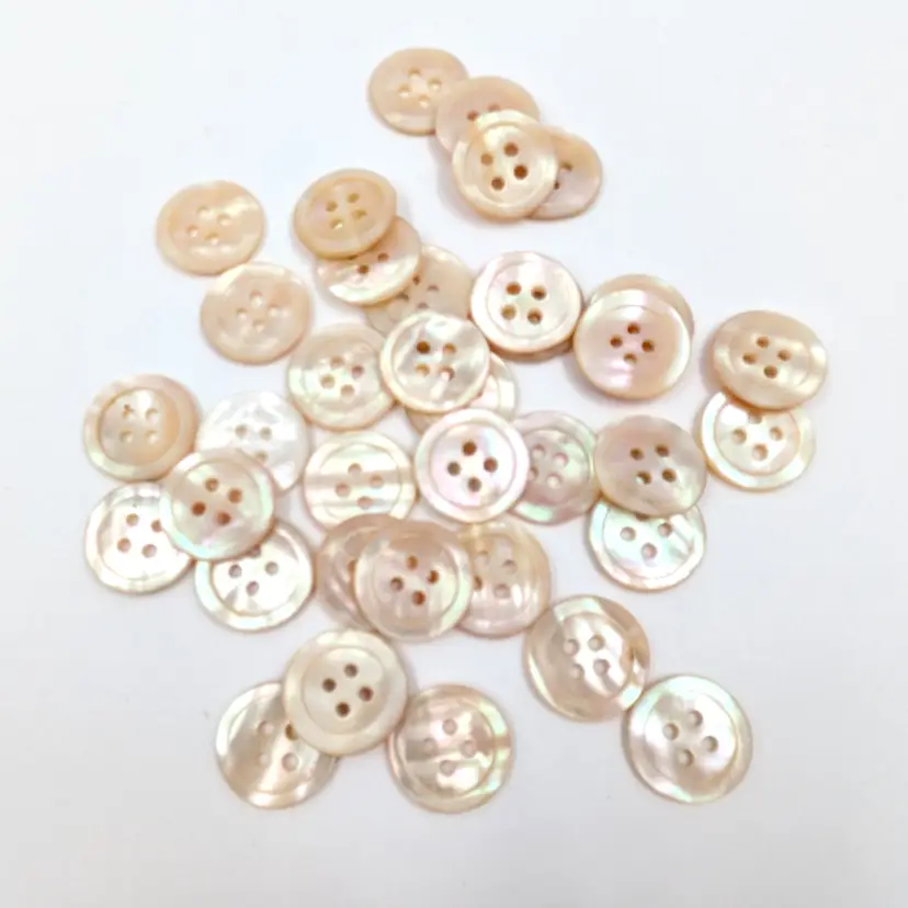 Mother of Pearl MOP Vintage Warm-tone Buttons