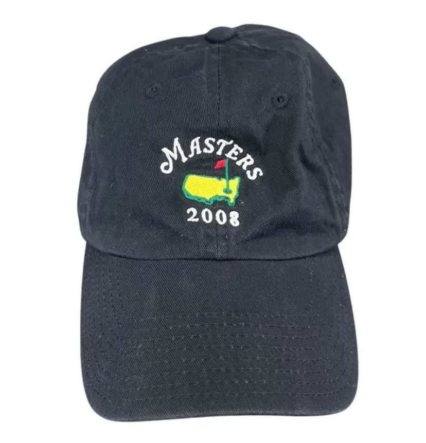 Masters Golf Tournament 2008 black adjustable baseball cap vintage one size