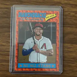 2026 Topps Heritage Ketel Marte Color Of The Year Orange /77 Arizona Diamondbacks