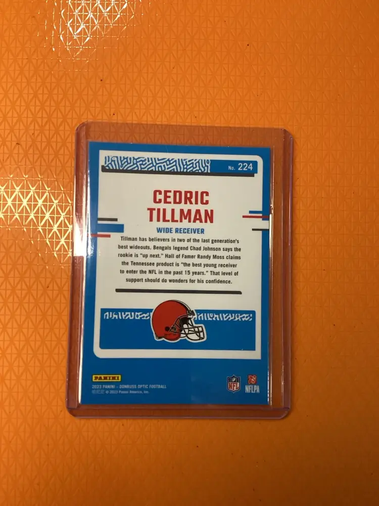 2023 Panini Donruss Optic Cedric Tillman Rated Rookie #224 Cleveland Browns RC