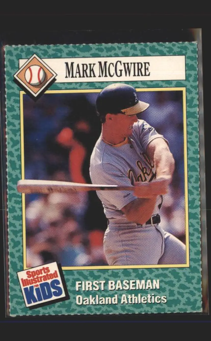 1990 Sports Illustrated for Kids #146 Mark McGwire - (137) - Oakland Athletics