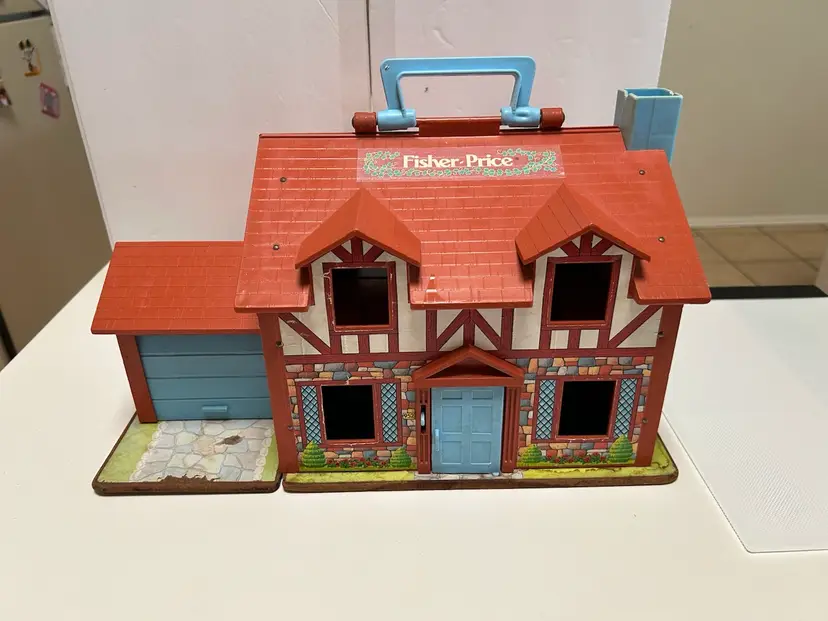 Vintage 1980 Fisher Price Little People Family Tudor House #952 - Play Dollhouse