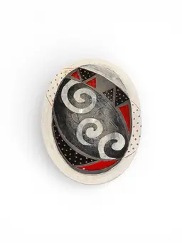 Oversized Signed Willoughby Pottery Wall Plate | 18” X 14” Artisan Ceramic | Rustic Southwest Boho Statement Piece