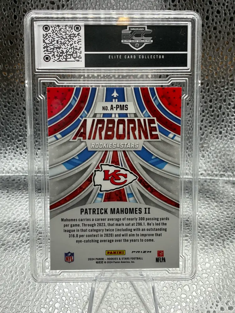 2024 Patrick Mahomes II Panini R&S Airborne Football #A-PMS KC Chiefs ECC 9