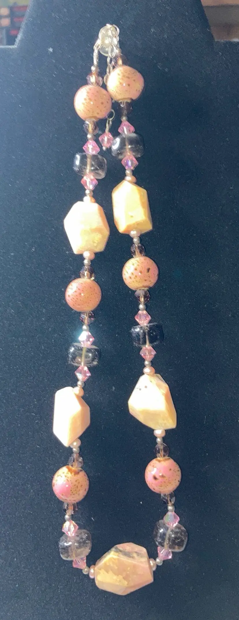 Real Amethyst And Stone Necklace 16β Plus A 2β Extender! Absolutely Gorgeous!!!