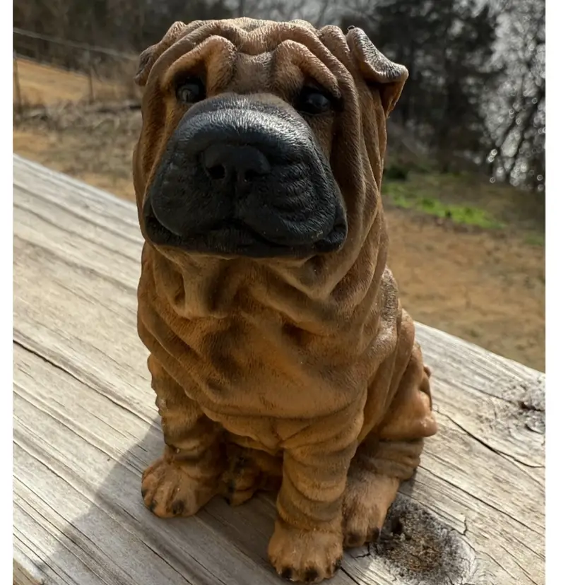 1988 Castagna Shar Pei Puppy Figurine  Made in Italy