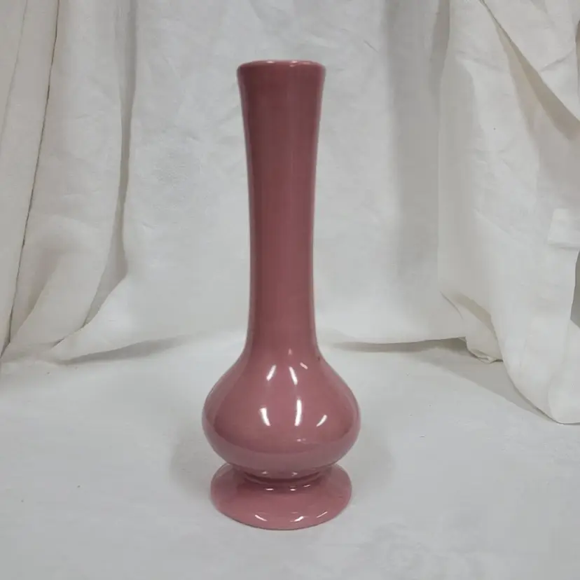 Vintage Haeger Pottery Rose Pink Vase