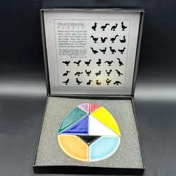 Garrett Collection Hatching Egg Tangram Terra Cotta Puzzle 6”