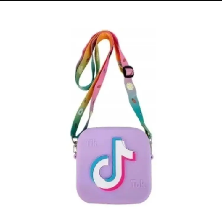 TikTok Silicone Crossbody Bag Mini Shoulder Purse Fan Accessory Adjustable Strap