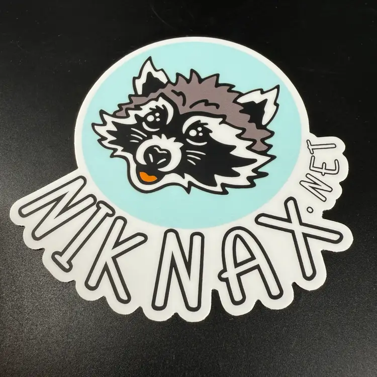 Niknax Promotional Sticker 4"