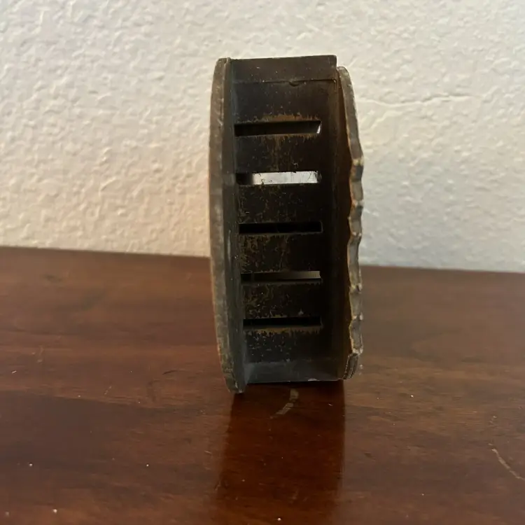 Vintage Wooden Hanging Knife Block Painted Rooster Folk Art 5 Slots