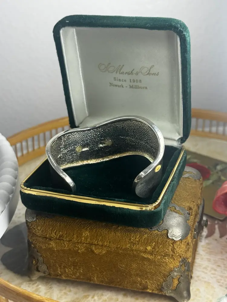 Vintage Chunky Celtic Adjustable Cuff Bracelet