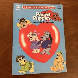 Vintage Pound Puppies Coloring Book Unused Golden Kids Activity Book 80s Unused