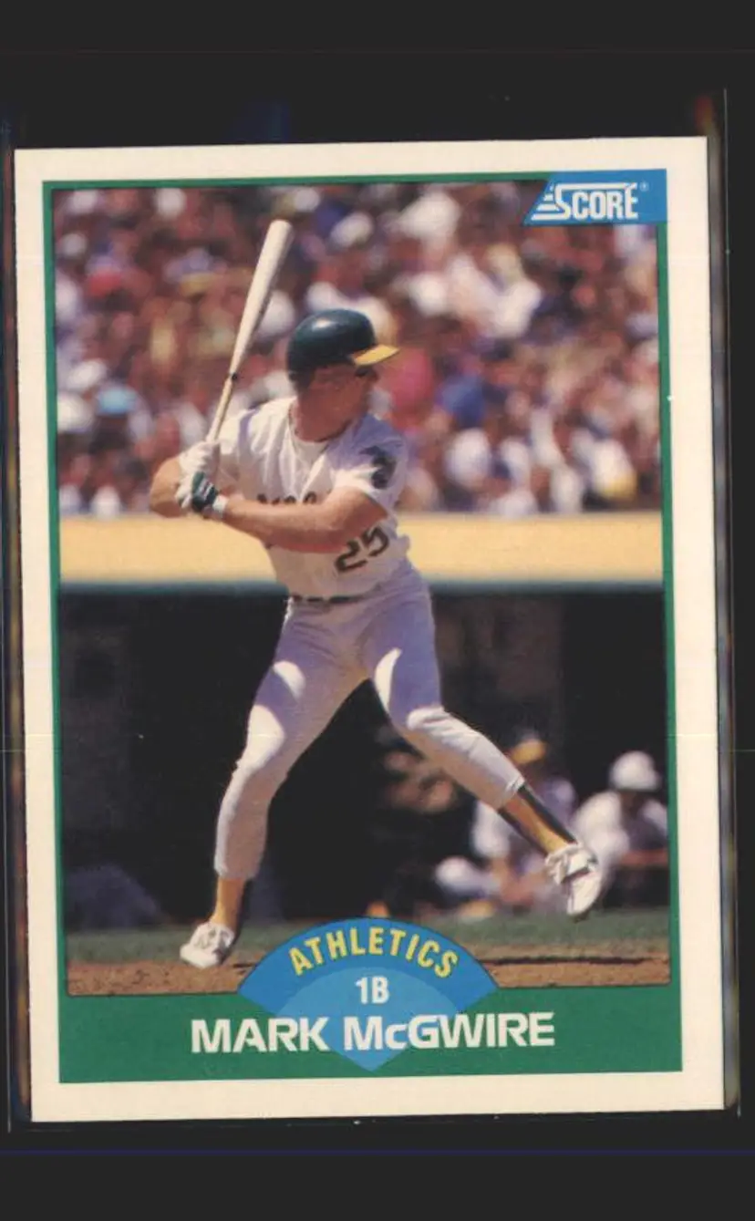 1989 Score #3 Mark McGwire - (137) - Oakland Athletics