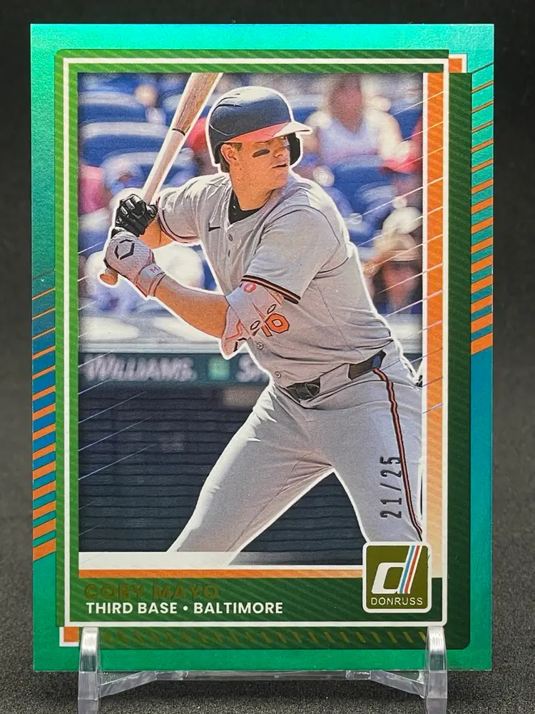 2025 Panini Donruss Baseball - Coby Mayo #5 Teal /25