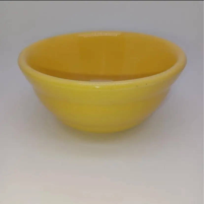 1940s Bauer Los Angeles POTTERY Ring Ware 4in Yellow GPK Ramekin