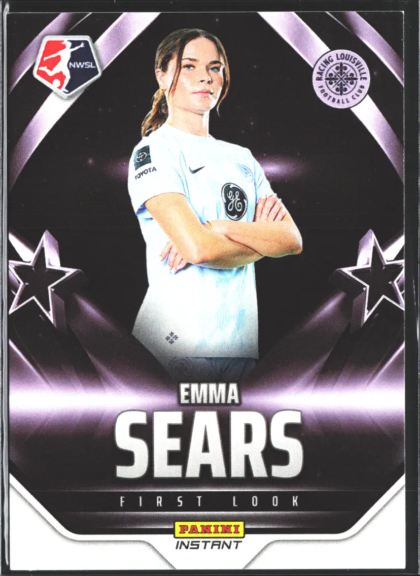 Emma Sears Soccer Card Limited Edition NWSL First Look 1st Panini Card - Only 169 Made! Racing Louisville FC