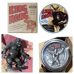 Fossil Watch King Kong Limited Edition Brand New In Original Box w Pewter Figure