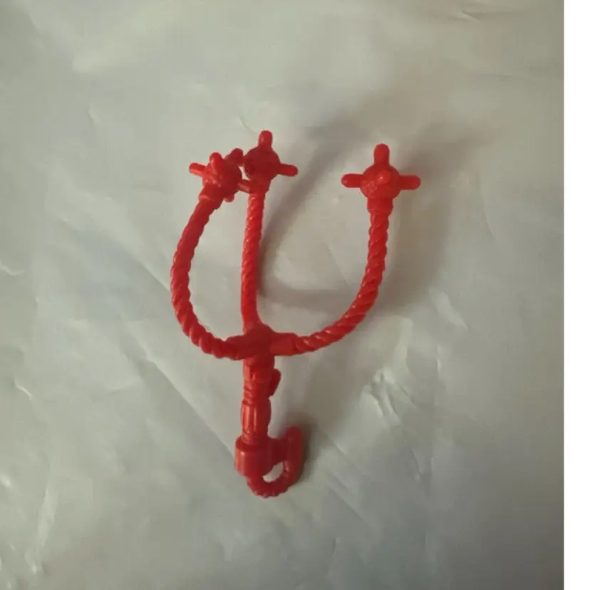 Tmnt CHROME DOME Teenage Mutant Ninja Turtle weapon 1991 Red Whip Tails