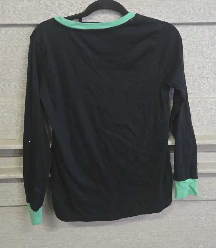 Dr. Seuss Grinch Not a Christmas Morning Person Ladies Pajamas Top Size Medium