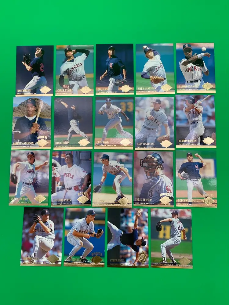 Fleer Ultra 1994 MLB California Angels Lot of 19 Different Trading Cards