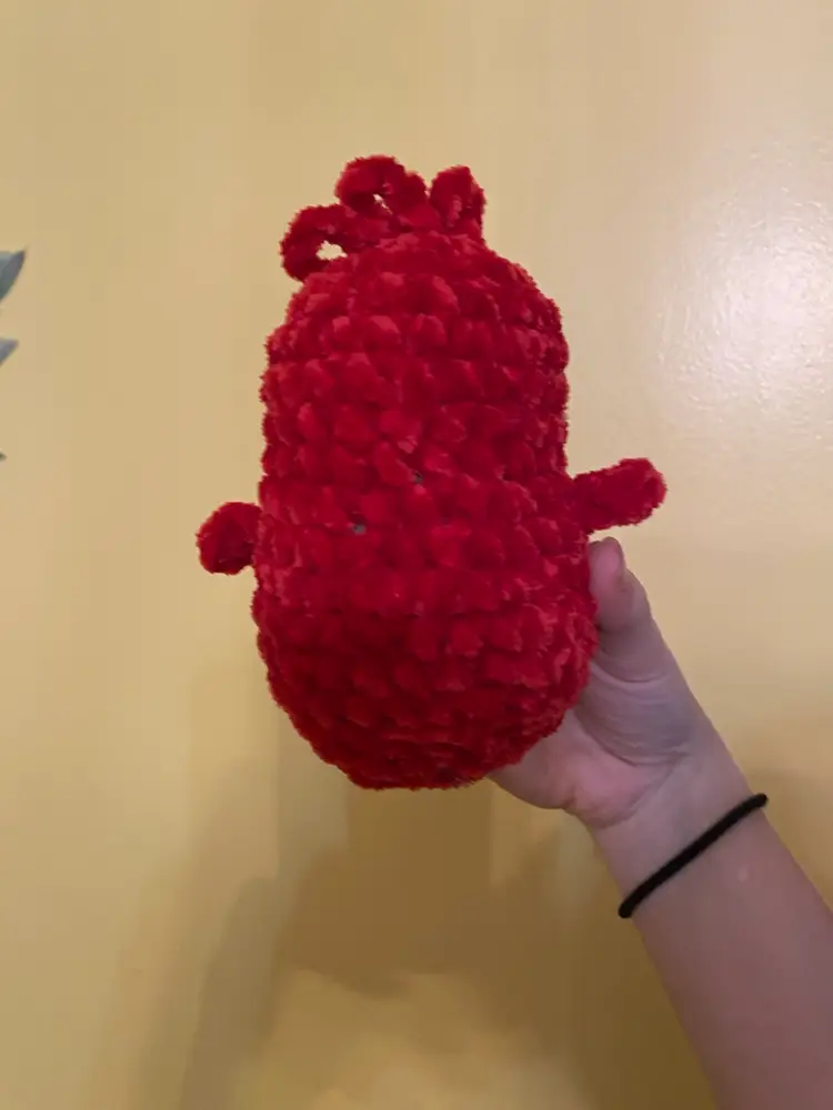 Crocheted Cardinal Approximately 6 1/2 X 6