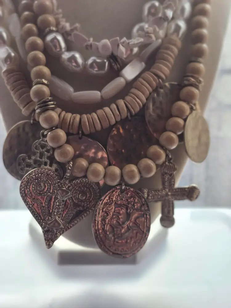 Chico's Multi-Strand Boho Statement Necklace