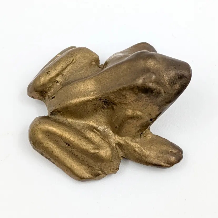 Small Vintage Brass Frog