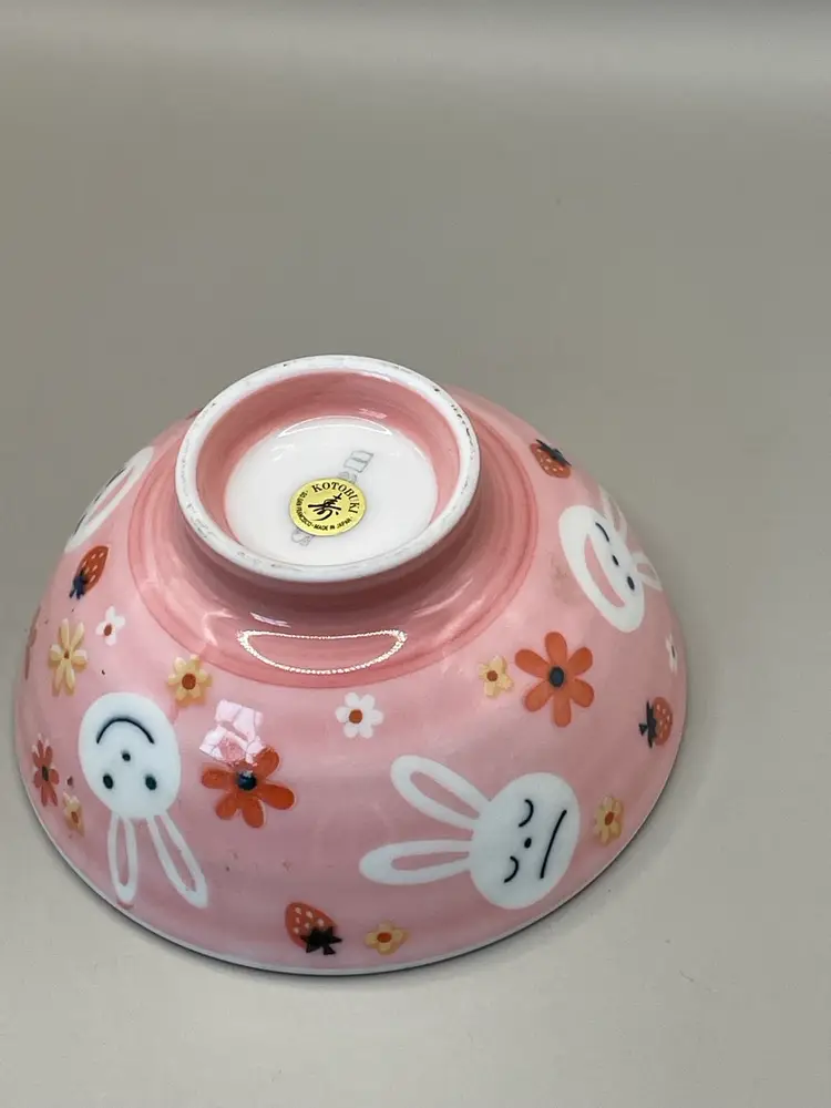 Japanese Ceramics Kids Noodle Bowl- Bunny