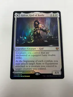 MTG Halvar God of Battle 015/285 Double Sided Foil Mythic - NM