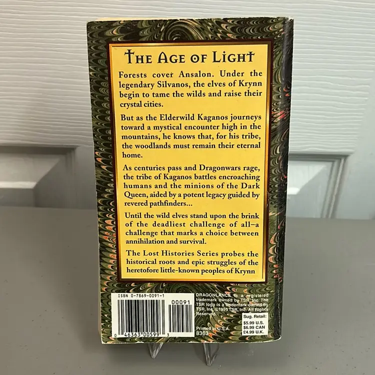 Dragon Lance: The Kagonesti The Lost Histories Volume 1   1995