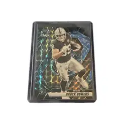 2025 Panini Mosaic Brock Bowers Genesis Parallel Card! SP! Case Hit! Las Vegas Raiders