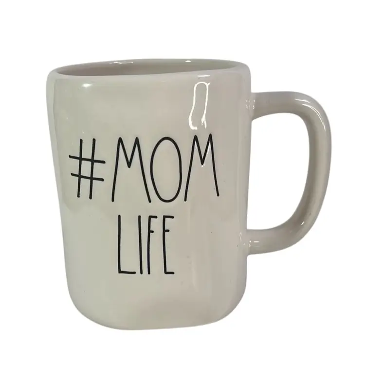 Rae Dunn #Mom Life Ceramic Coffee Mug