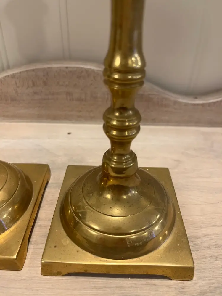 Brass Candlestick Pair