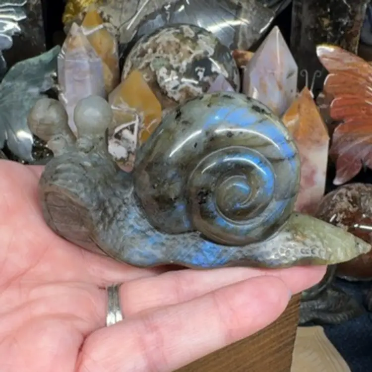 Labradorite Snail 115H