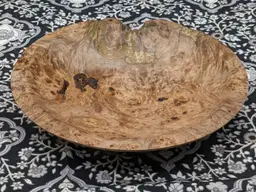 10 Inch Maple Burl Platter/Plate