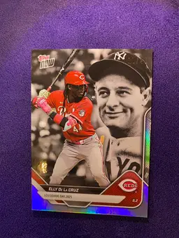 2025 Topps Now - Elly De La Cruz 10/25 - Lou Gehrig Day - #LGD-ED