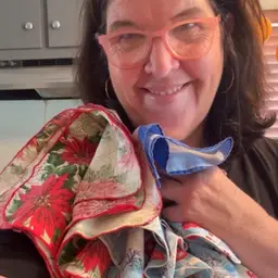 Christmas Napkins Lot Vintage