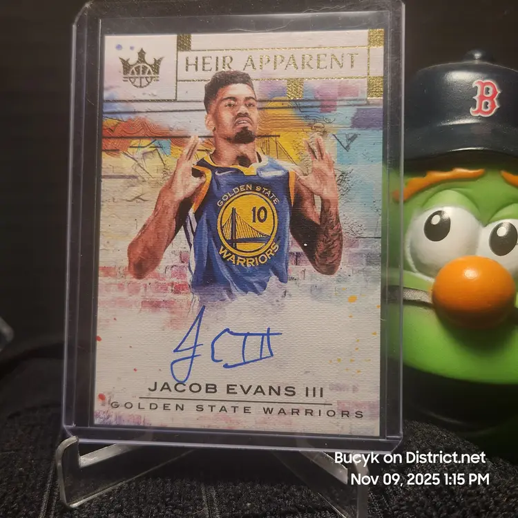 2018-19 Panini Court Kings  Heir Apparent Auto - Jacob Evans III Golden State Warriors 156/199