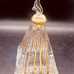 28. 1988 Royal Gallery 24% Cut Lead Crystal Perfume Bottle. Made in Italy
