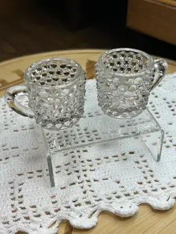 Child’s Toy Miniature Hobnail EAPG Glass Cups