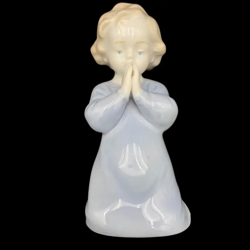 Vintage Metzler & Ortloff (Germany) Porcelain Child Praying Figurine, #7197