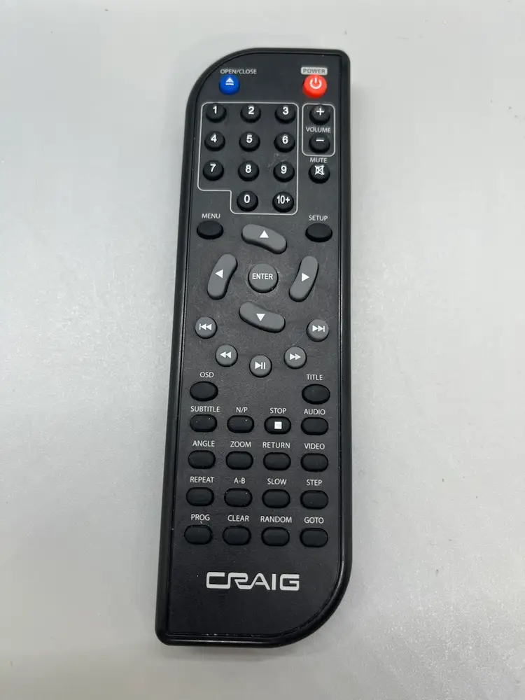 Remote Craig DVD Player CVD401A
