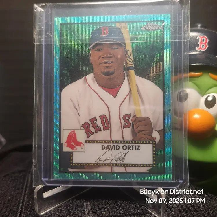 2021 Topps Chrome Teal - David Ortiz Boston Red Sox