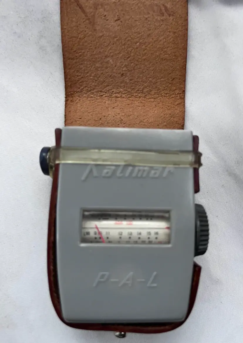Kalimar MOVIE Exposure Meter / Light Meter/, Leather Case, Made in Japan, 1970's