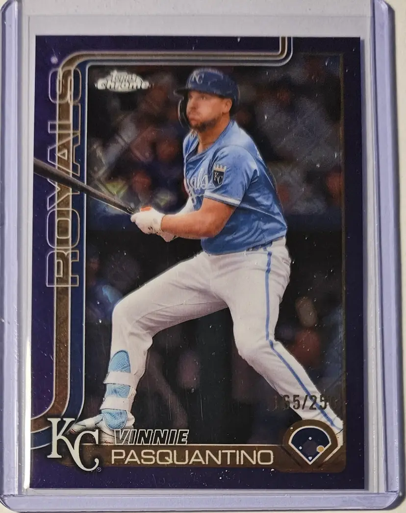 2025 Topps Chrome Logofractor Purple Vinnie Pasquantino 165/250