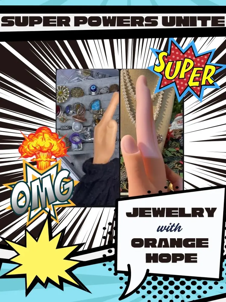 💥🦸🏻‍♀️Duo Orange/Hope🦸🏻‍♀️💥Jewelry ✨