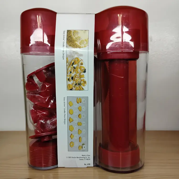 Hutzler Cookie Press & Food Decorator Easy Action 23 Piece Set NEW