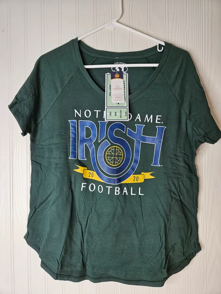 Case of 24 Notre Dame Football 2020 The Shirt Graphic T-Shirt Womens Medium NEW