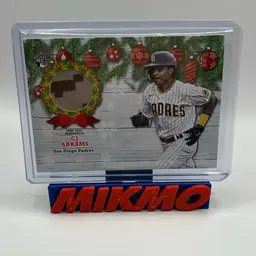 Cj Abrams Topps Holiday RC Game Used Relic